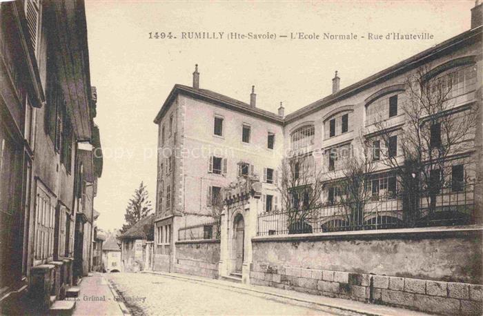 Rumilly Annecy 74 Haute-Savoie Ecole Normale Rue d'Hauteville