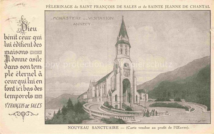 ANNECY 74 Haute-Savoie Pèlerinage de Saint Francois de Sales et de Sainte Jeanne