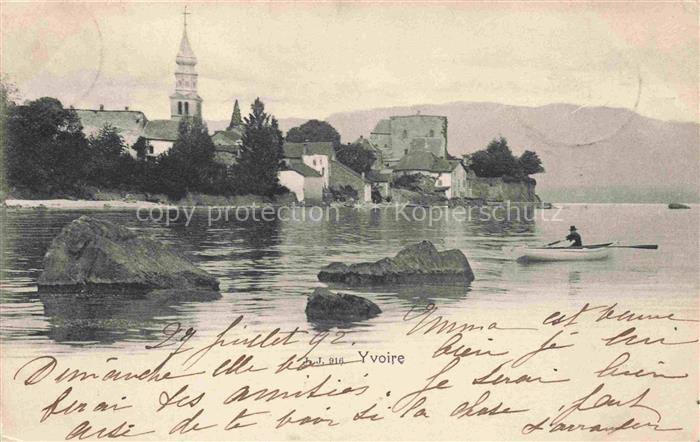 Yvoire Thonon-les-Bains 74 Haute-Savoie Ansicht vom See aus