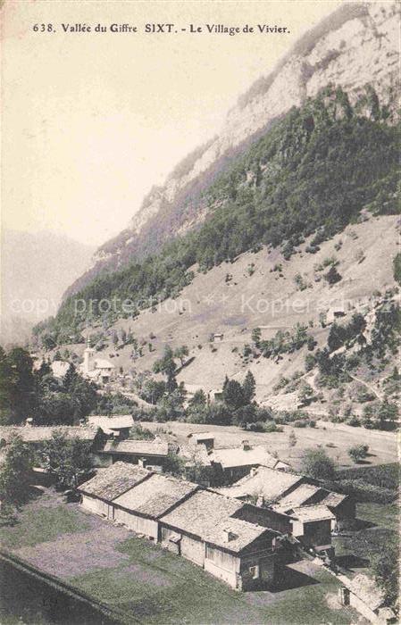 Sixt-Fer-a-Cheval Bonneville 74 Haute-Savoie Vue panoramique du village de Vivie