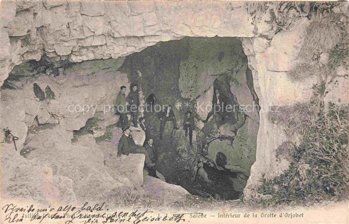 Saleve Saint-Julien-en-Genevois 74 Haute-Savoie Intérieur de la Grotte d'Orjobet