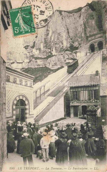 LE TREPORT Dieppe 76 Seine-Maritime La Terrasse le funiculaire