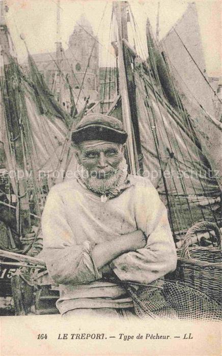 LE TREPORT Dieppe 76 Seine-Maritime Type de Pêcheur