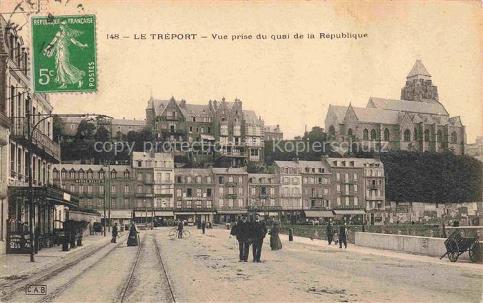 LE TREPORT Dieppe 76 Seine-Maritime Vue prise du Quai de la République