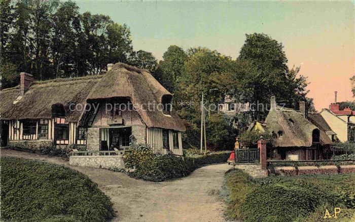 Veules-les-Roses Dieppe 76 Seine-Maritime Vieilles Chaumières aux Cressonnières