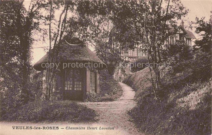 Veules-les-Roses Dieppe 76 Seine-Maritime Chaumière Henri Lavedon