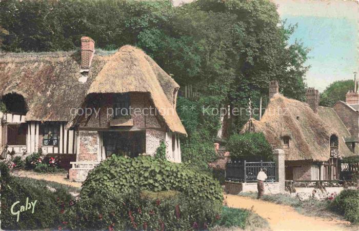 Veules-les-Roses Dieppe 76 Seine-Maritime Chaumières Normandes