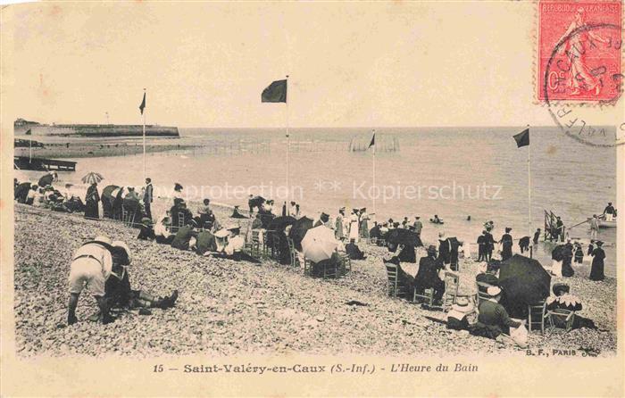 Saint-Valery-en-Caux St-Valery-en-Caux 76 Seine-Maritime L'heure du bain