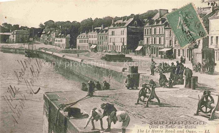 Saint-Valery-en-Caux St-Valery-en-Caux 76 Seine-Maritime Quai et Route du Havre
