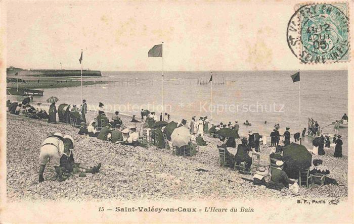 Saint-Valery-en-Caux St-Valery-en-Caux 76 Seine-Maritime L'heure du bain