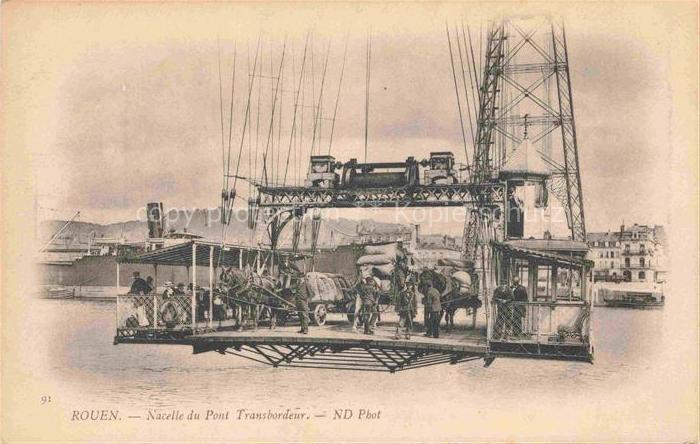 ROUEN 76 Seine-Maritime Nacelle du Pont Transbordeur