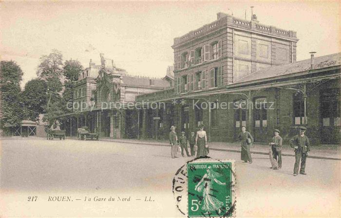 ROUEN 76 Seine-Maritime La Gare du Nord Bahnhof