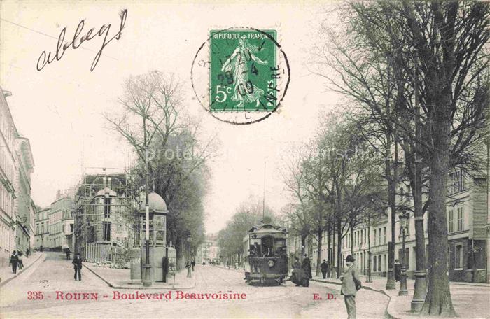 ROUEN 76 Seine-Maritime Boulevard Beauvoisine Tram