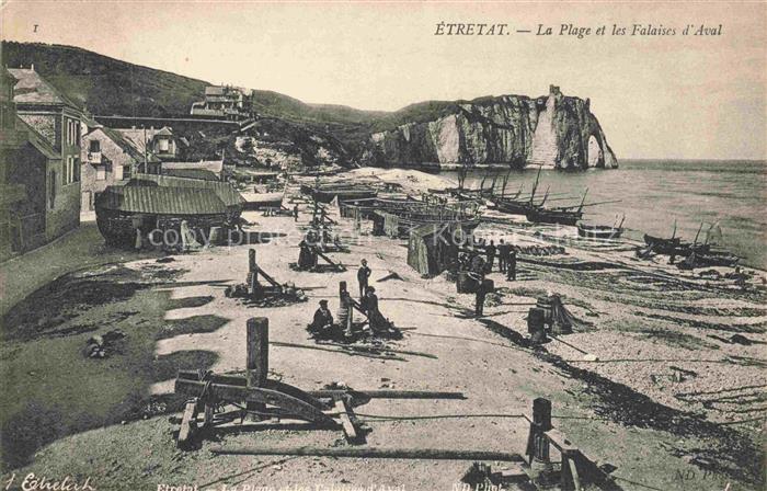 ETRETAT LE HAVRE 76 Seine-Maritime La plage et les Falaises d'Aval