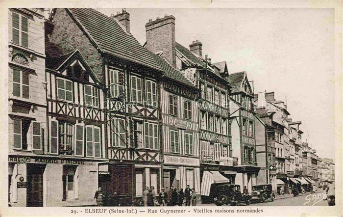 ELBEUF Rouen 76 Seine-Maritime Rue Guynemer vielles maisons normandes