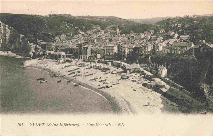 Yport LE HAVRE 76 Seine-Maritime Vue générale aérienne et la plage