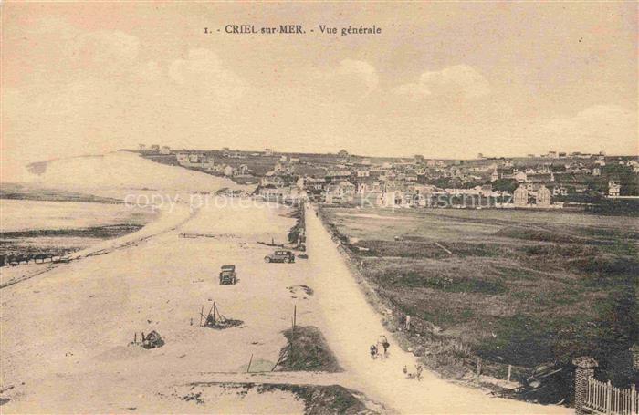 Criel-sur-Mer DIEPPE 76 Seine-Maritime Vue générale et la plage
