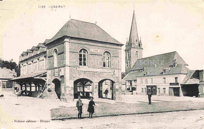 Luneray DIEPPE 76 Seine-Maritime Vue d'ensemble et l'église