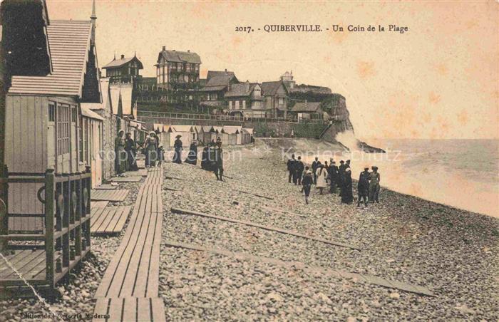 Quiberville Dieppe 76 Seine-Maritime Un coin de la plage
