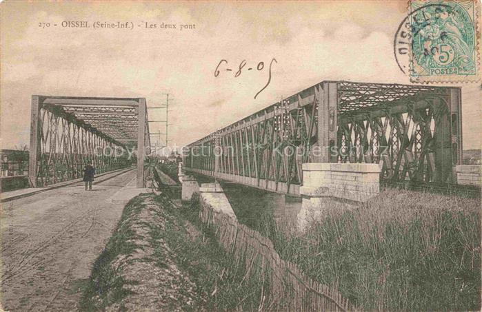 Oissel ROUEN 76 Seine-Maritime Les deux ponts