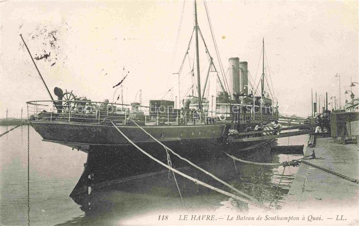 LE HAVRE 76 Le Bateau de Southhampton à quai