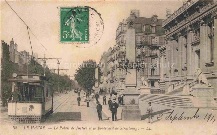 LE HAVRE 76 Palais de Justice et Boulevard de Strasbourg Tram