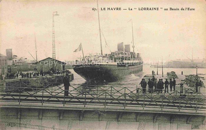 LE HAVRE 76 Vapeur Lorraine au bassin de l'Eure