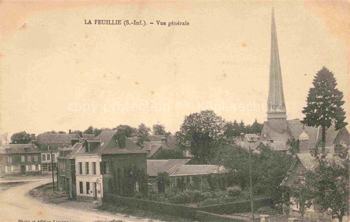 La Feuillie DIEPPE 76 Seine-Maritime Vue générale et l'église