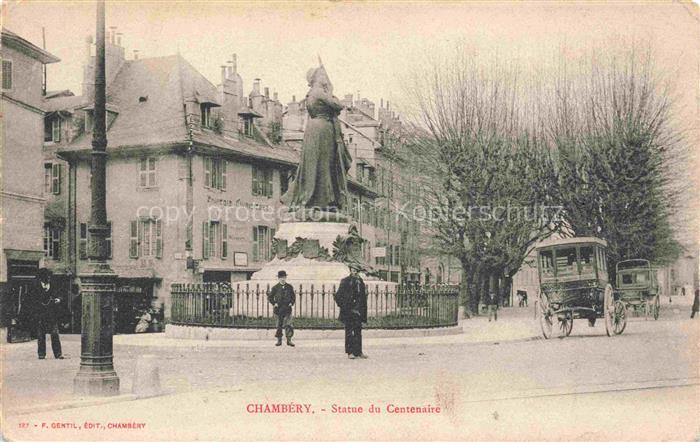 CHAMBERY 73 Savoie Statue du Centenaire Monument