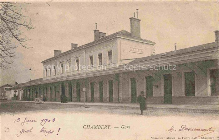 CHAMBERY 73 Savoie La gare Bahnhof