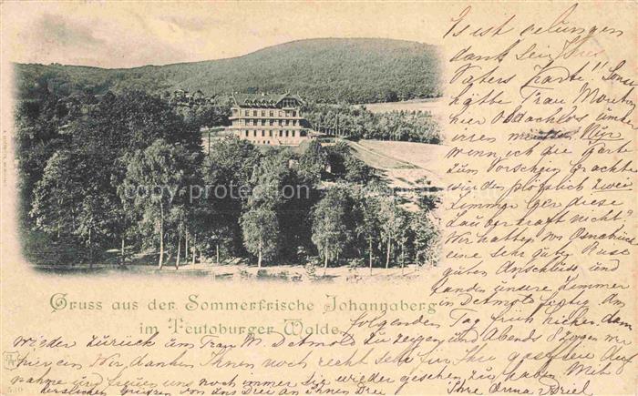 Johannaberg Teutoburger Wald Detmold Lippe NRW Panorama Sommerfrische Deutsche R
