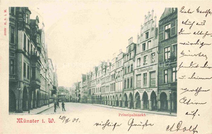 MueNSTER   Westfalen NRW Prinzipalmarkt
