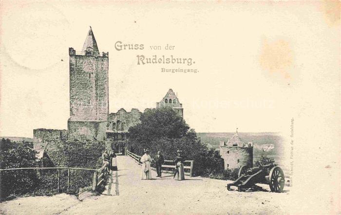 Rudelsburg Burgeingang Kanone