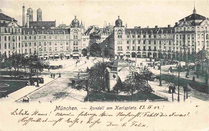 MueNCHEN  Bayern Rondell am Karlsplatz