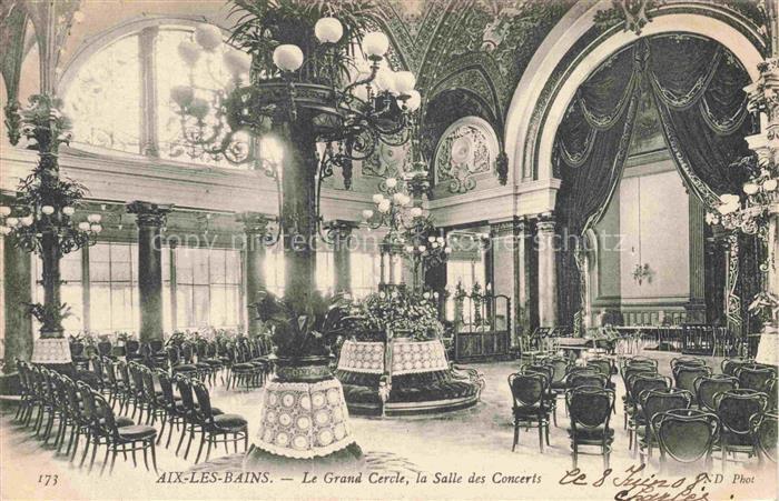 AIX-LES-BAINS Chambery 73 Savoie Le Grand Cercle Salles des Concerts