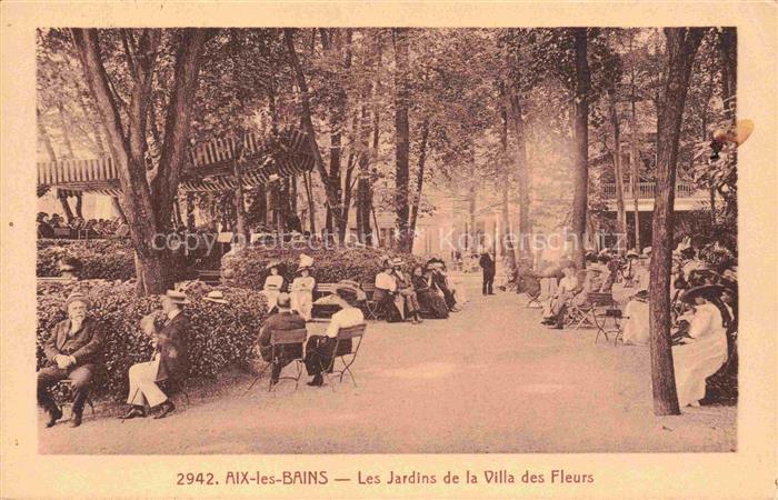AIX-LES-BAINS Chambery 73 Savoie Les jardins de la Villa des Fleurs