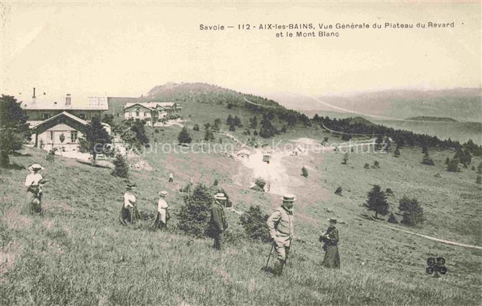 AIX-LES-BAINS Chambery 73 Savoie Vue générale du Plateau du Revard et le Mont Bl