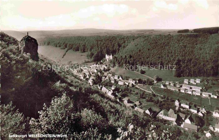 Weissenstein Lauterstein Wuerttemberg Goeppingen BW Panorama Luftkurort
