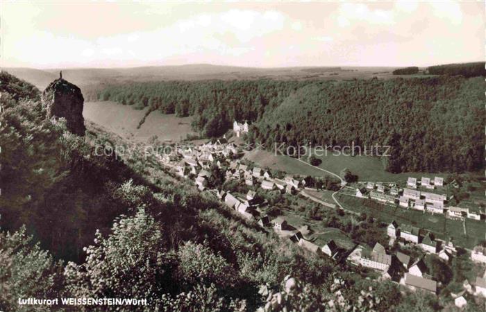 Weissenstein Lauterstein Wuerttemberg Goeppingen BW Panorama Luftkurort