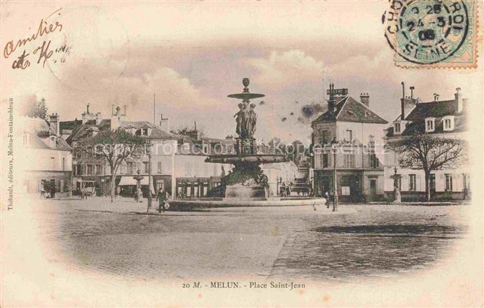 Melun 77 Seine-et-Marne Place Saint-Jean