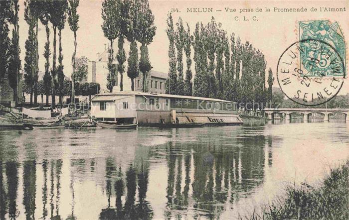 Melun 77 Seine-et-Marne Vue prise de la Promenade de l'Almont