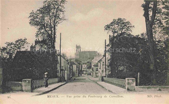 MEAUX 77 Seine-et-Marne Vue prise du Faubourg de Cornillon