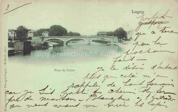 Lagny -sur-Marne TORCY 77 Seine-et-Marne Pont de Pierre