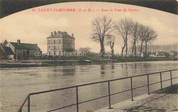 Pomponne Lagny-sur-Marne 77 Sous le pont de pierre