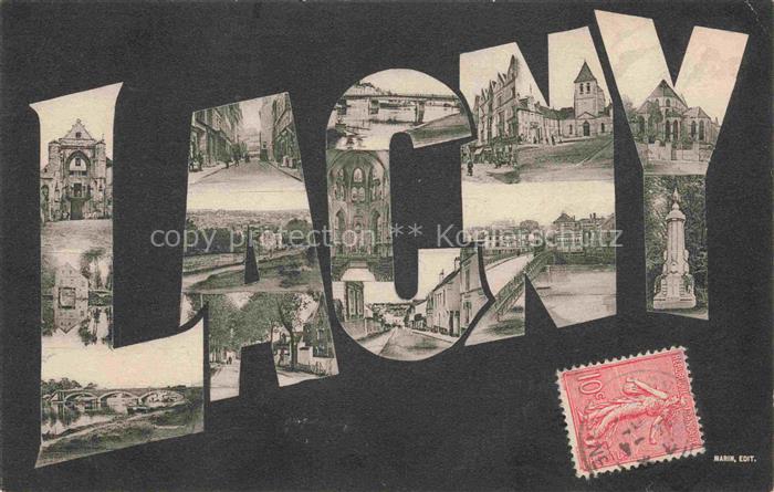 Lagny -sur-Marne TORCY 77 Seine-et-Marne Vues d'ensemble Schriftzug