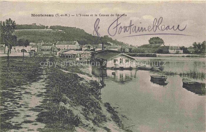 Montereau -Fault-Yonne PROVINS 77 Seine-et-Marne L'Yonne et le Coteau de Survill