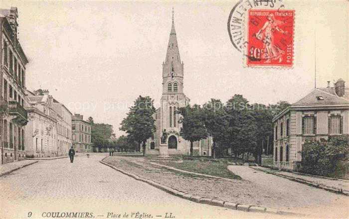Coulommiers MEAUX 77 Seine-et-Marne Place de l'Eglise