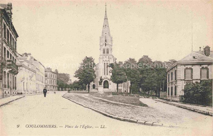 Coulommiers MEAUX 77 Seine-et-Marne Place de l'Eglise