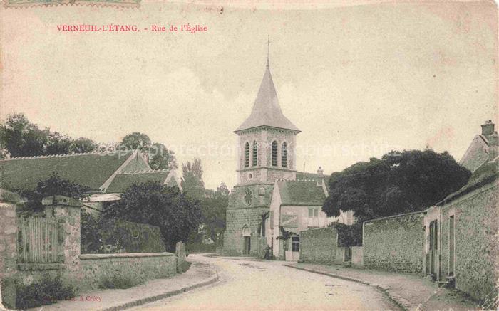 Verneuil-l Etang MELUN 77 Seine-et-Marne Rue de l'Eglise