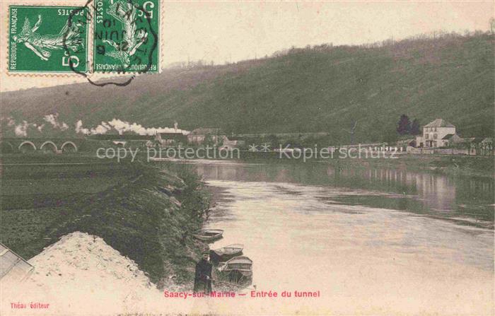 Saacy-sur-Marne MEAUX 77 Seine-et-Marne Entrée du tunnel aux bords de la Marne